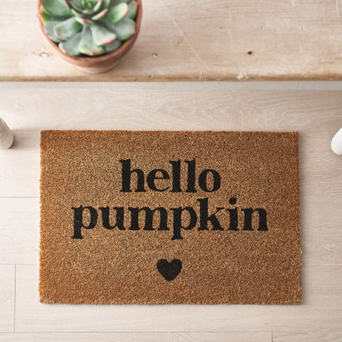 Hello Pumpkin Doormat