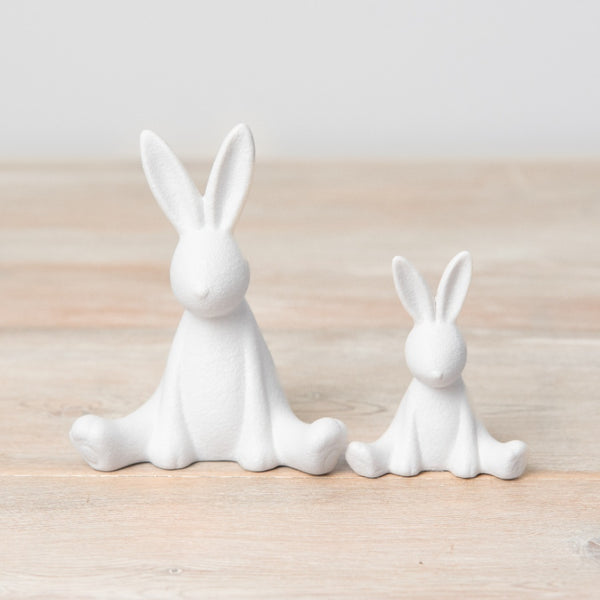 Set of 2 Sitting Rabbits