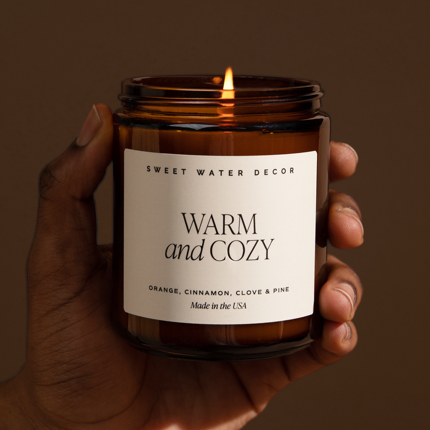 Warm and Cozy Amber Candle