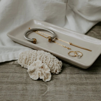 Stoneware Speckled Tray