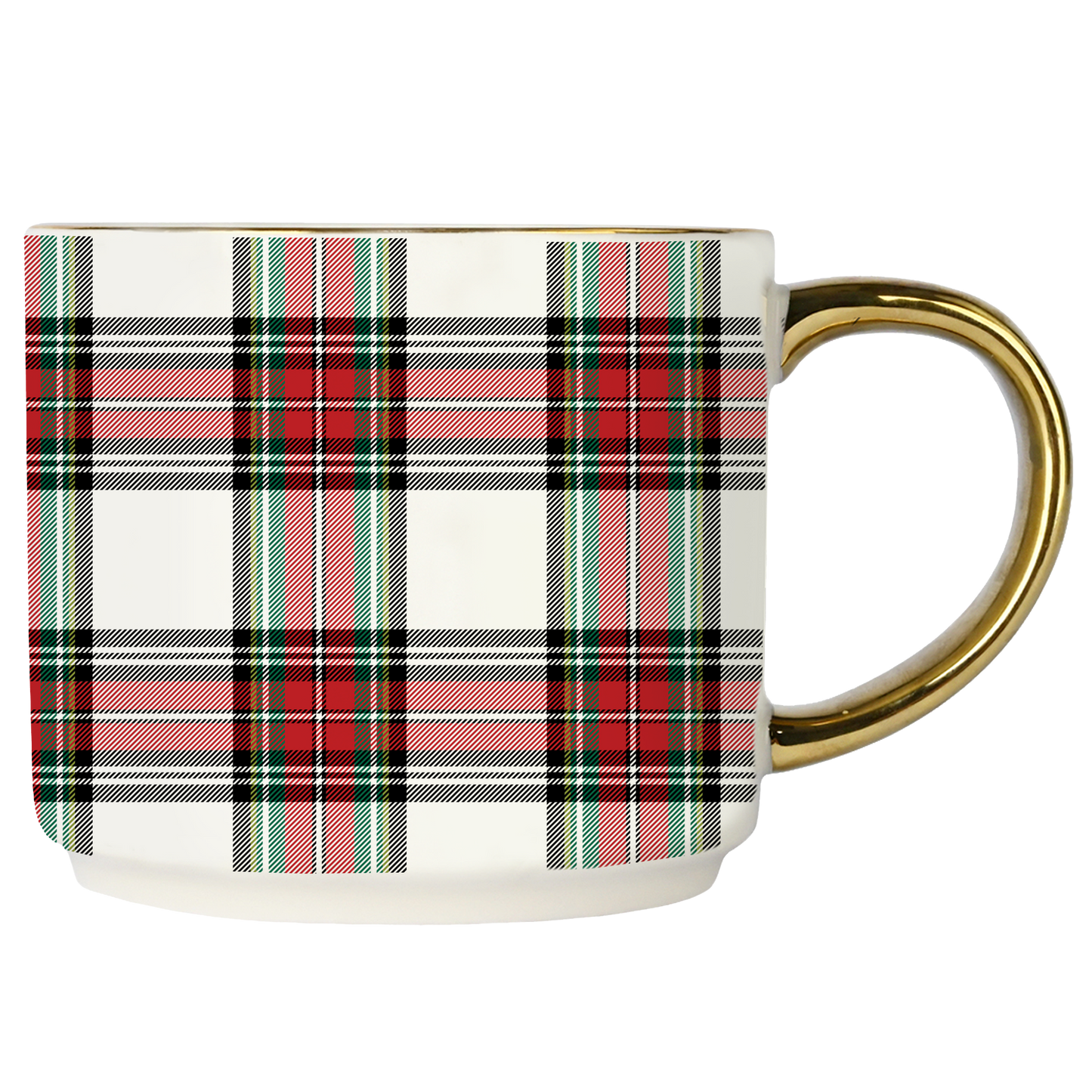 Red Checked Coffee Mug
