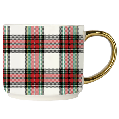 Red Checked Coffee Mug