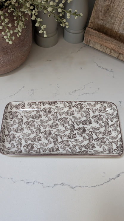 Mocca Patterned Plate