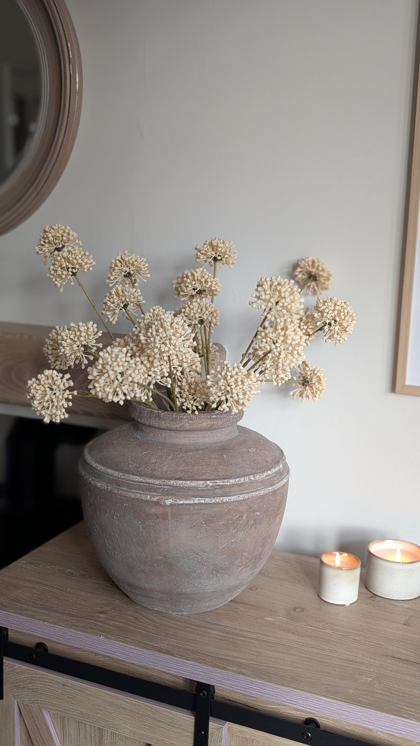 Cream Allium Spray
