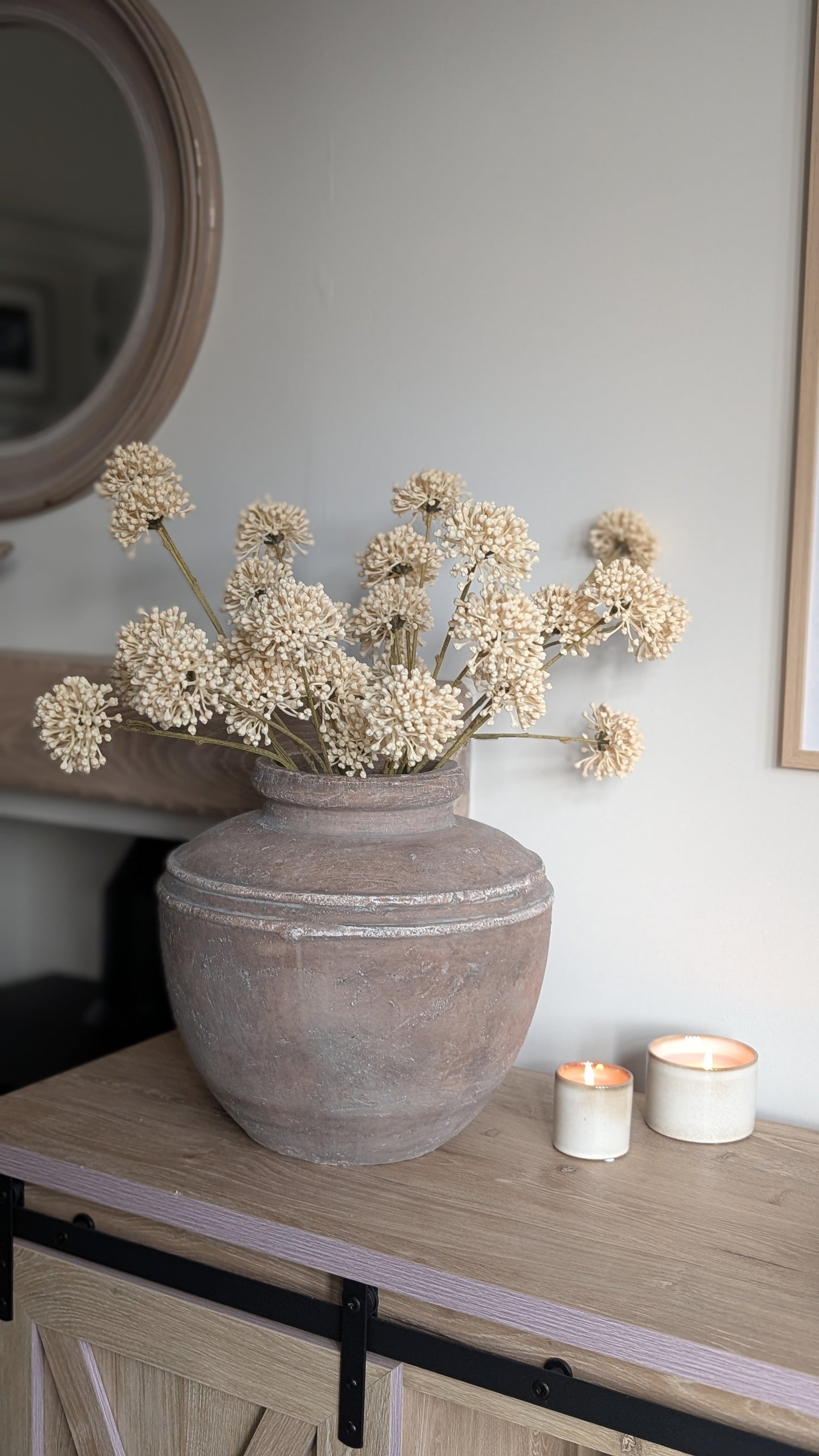 Cream Allium Spray