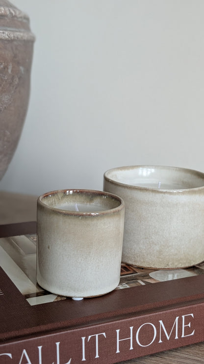 Set of 2 Ceramic Candles