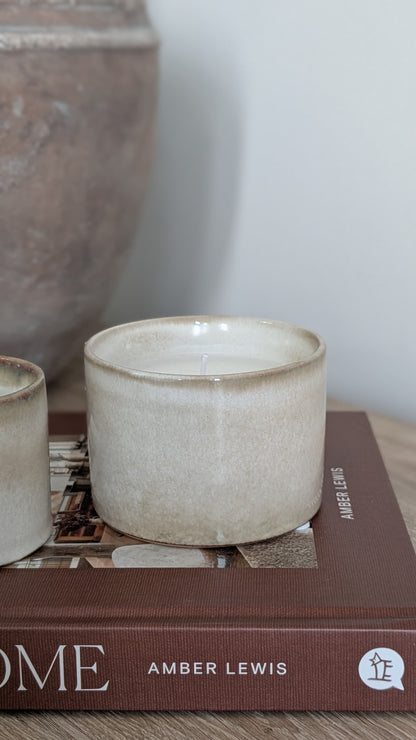 Set of 2 Ceramic Candles
