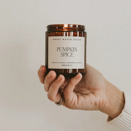 Amber Pumpkin Spice Candle Jar