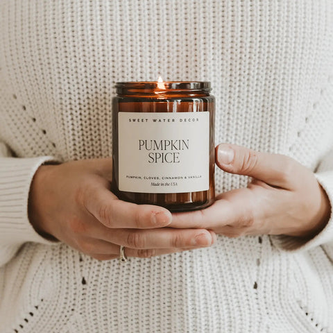 Amber Pumpkin Spice Candle Jar