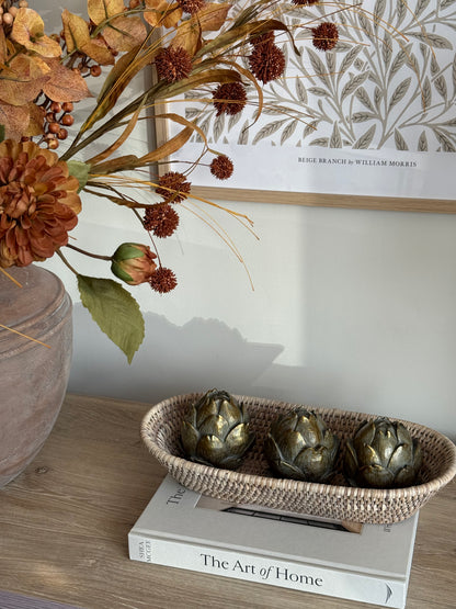 Long Oval Rattan Trays