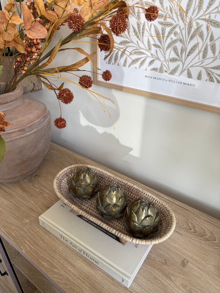 Long Oval Rattan Trays