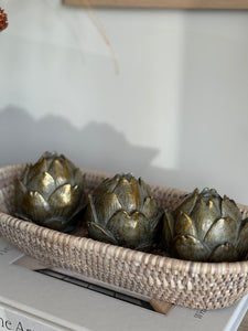 Long Oval Rattan Trays