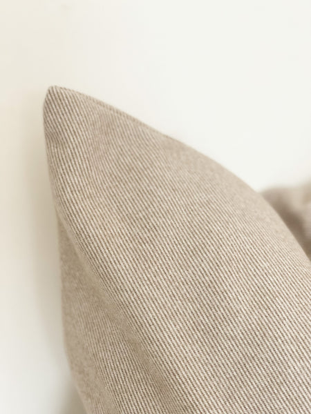 Beige Wool Effect Cushion Cover