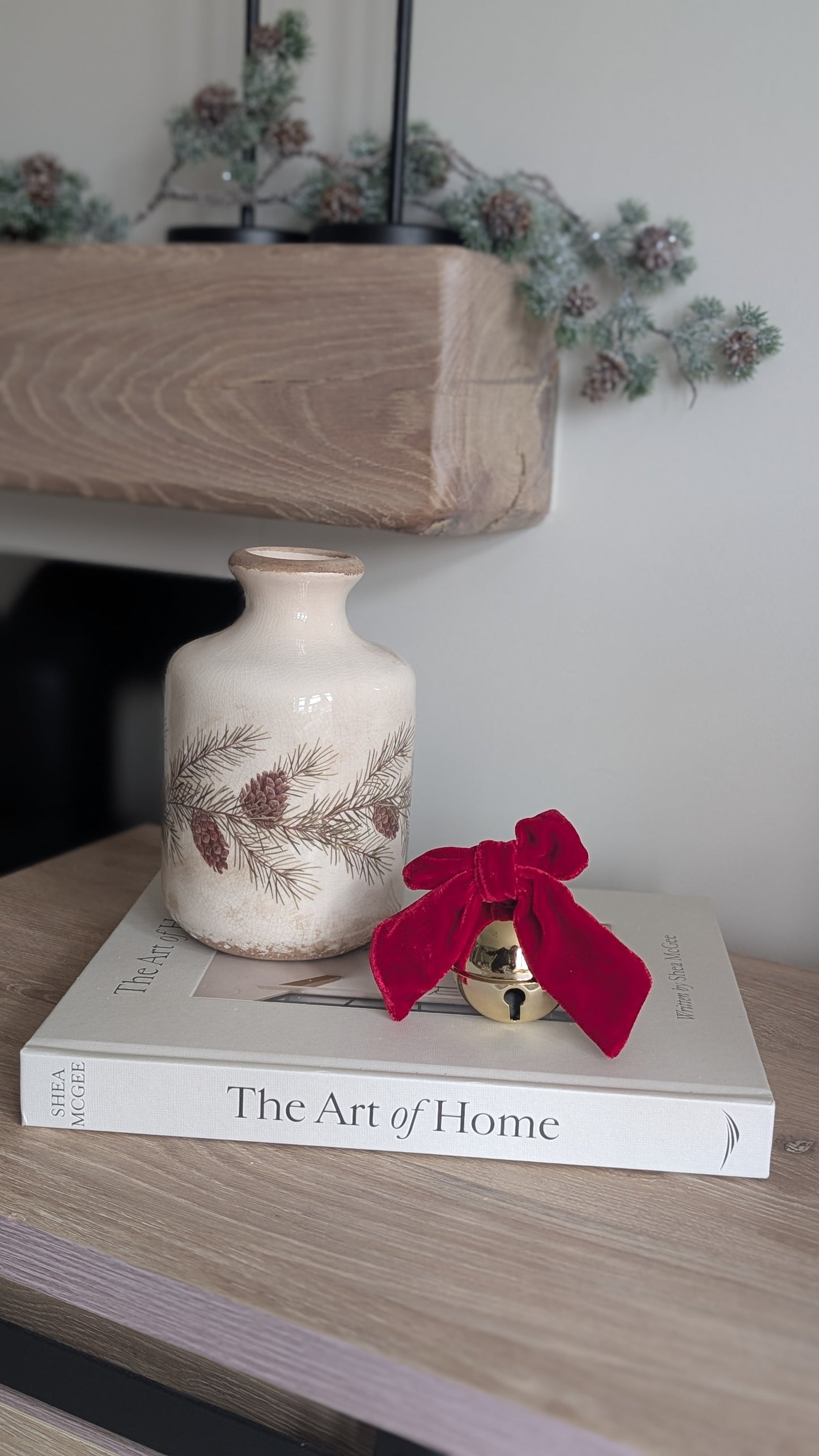 Bell with Velvet Ribbon Bow