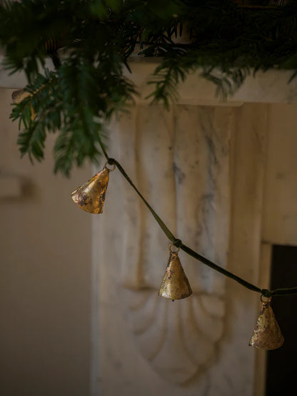 Antique Brass Bell Garland