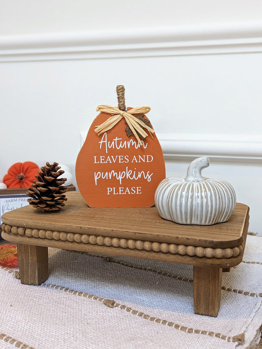 Wooden Pumpkin Blocks