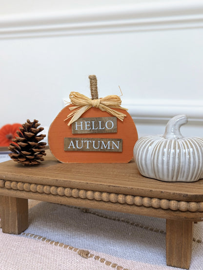 Wooden Pumpkin Blocks