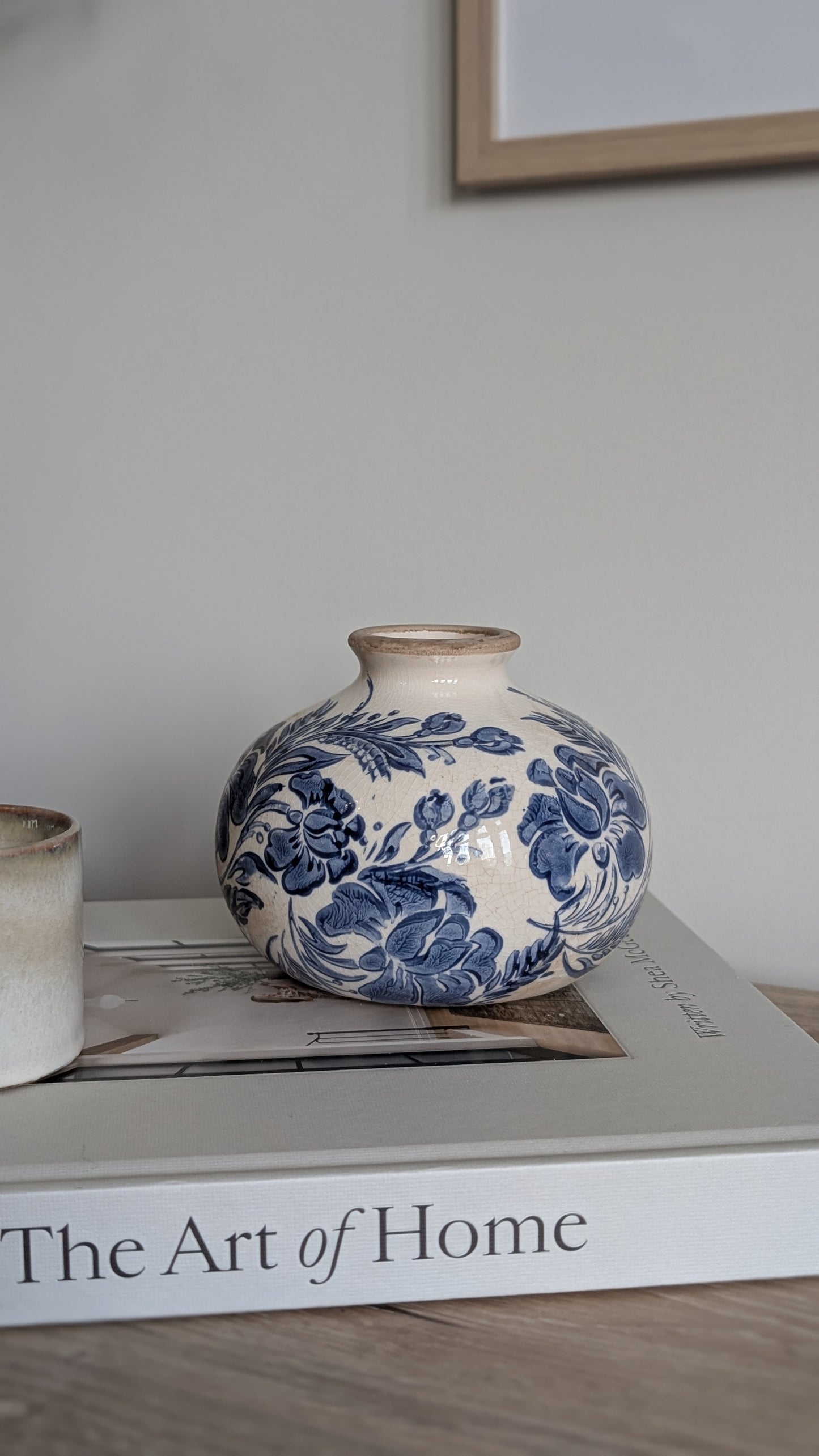 Blue Floral Mini Vase