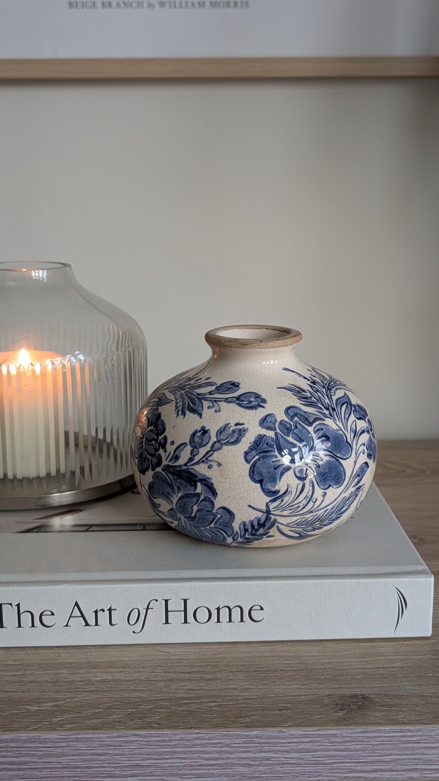 Blue Floral Mini Vase