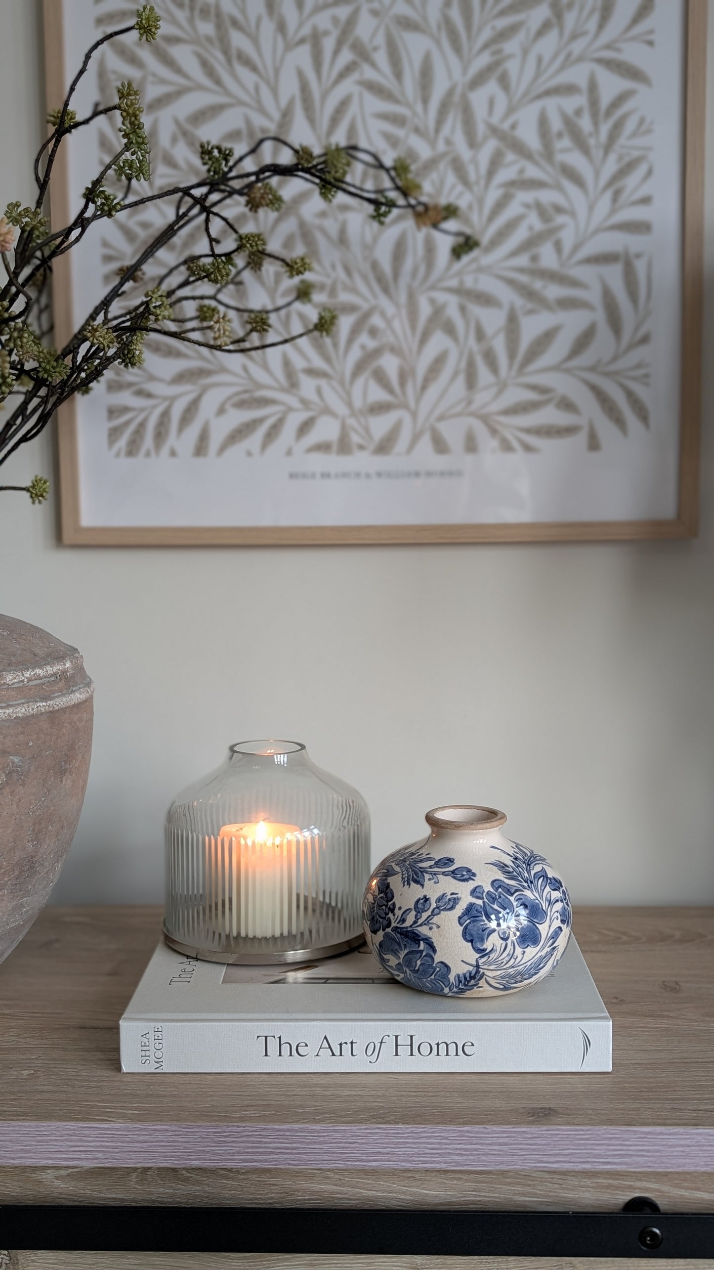 Blue Floral Mini Vase