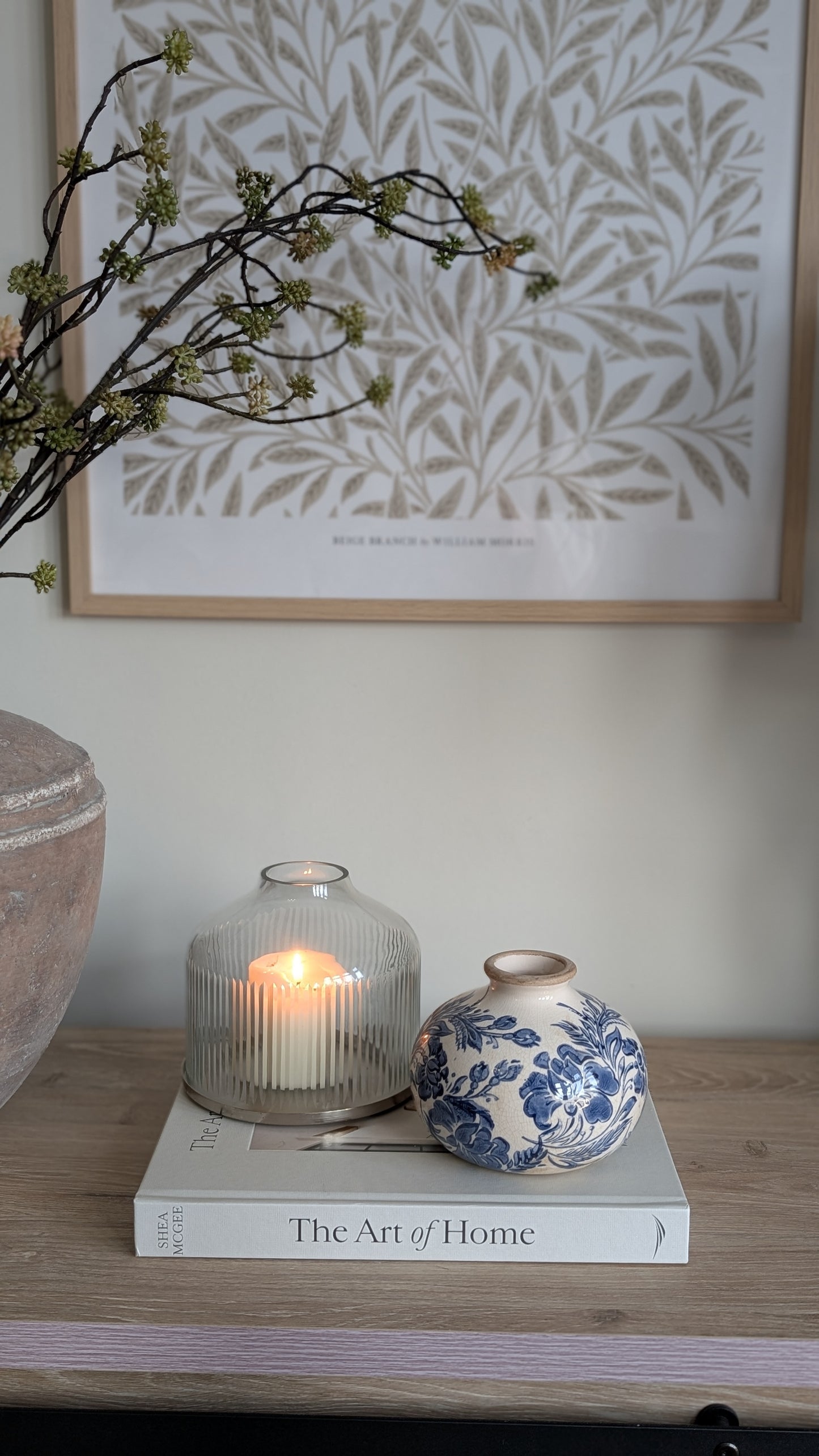 Blue Floral Mini Vase