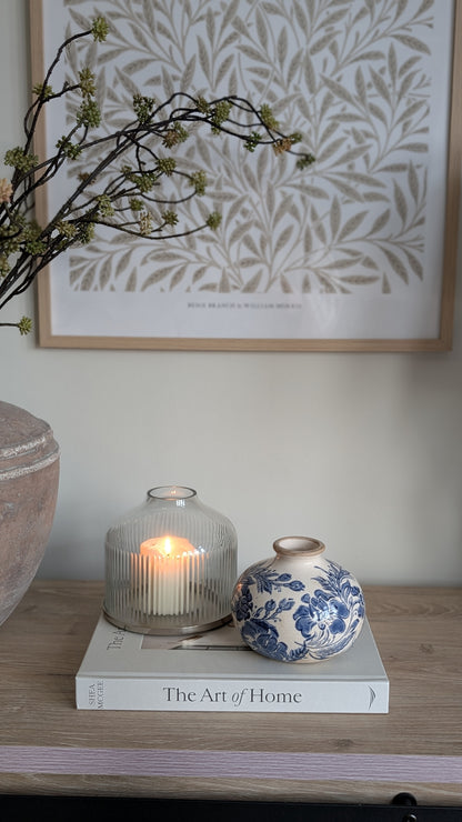 Blue Floral Mini Vase