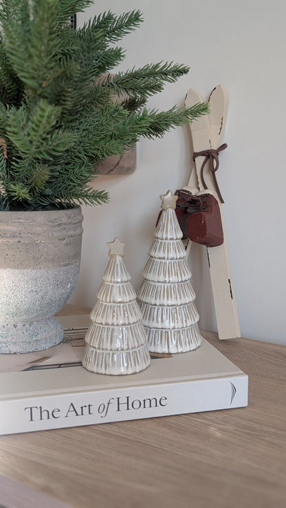 Star Topped Ceramic Trees,