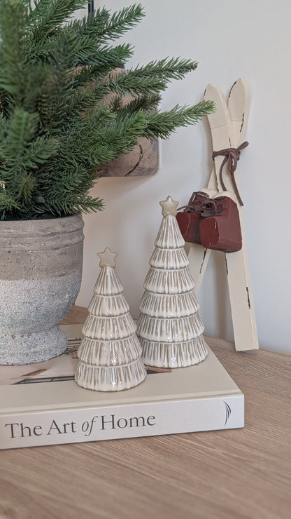 Star Topped Ceramic Trees,