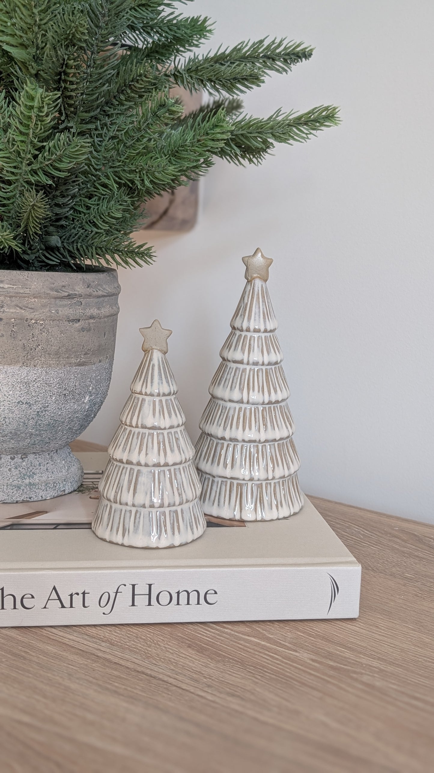 Star Topped Ceramic Trees,