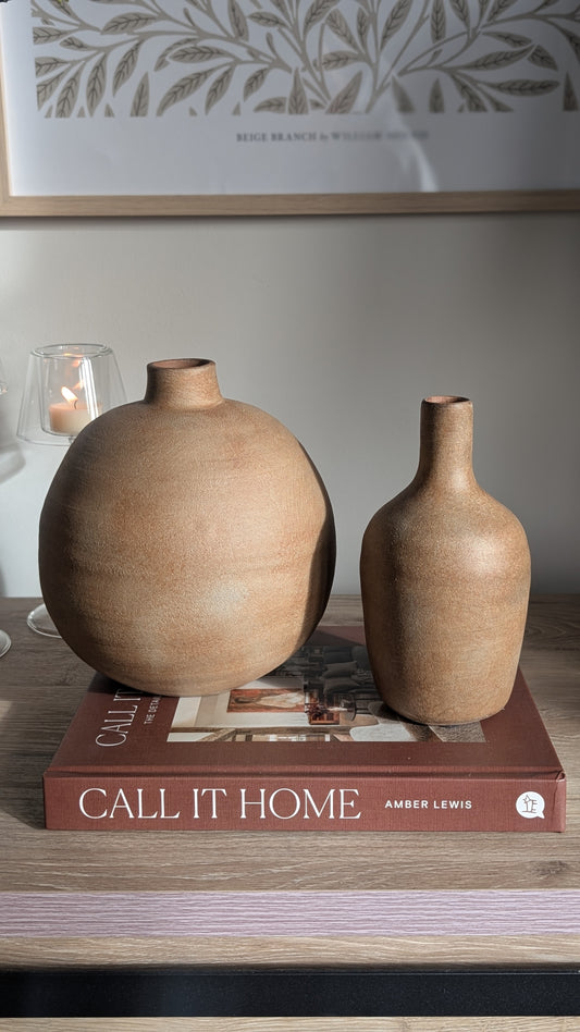 Brown Melange Vases