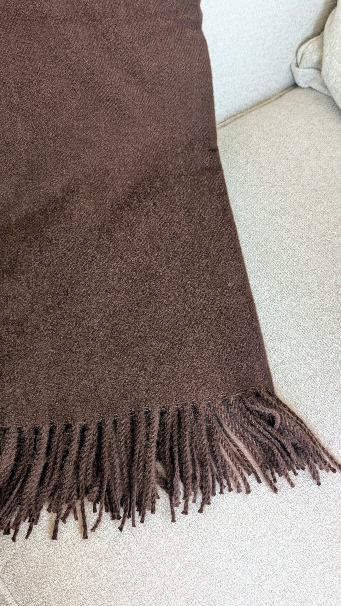 Dark Brown Throw