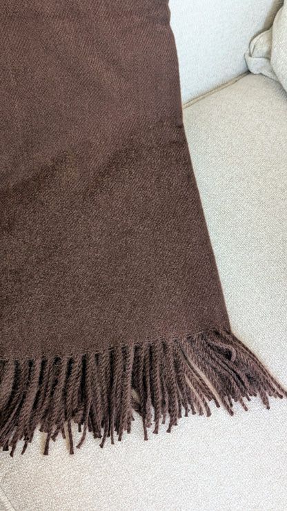 Dark Brown Throw