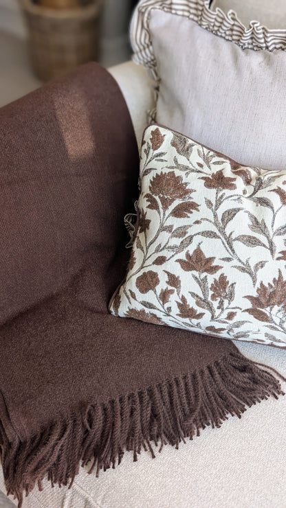 Dark Brown Throw