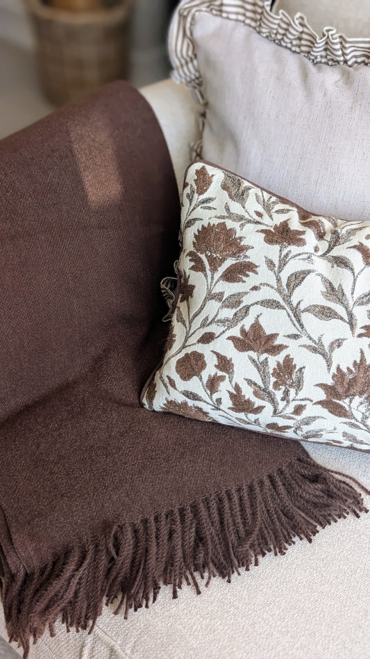 Dark Brown Throw