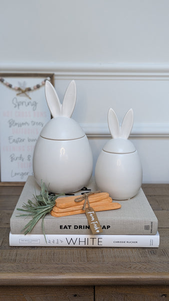 Ceramic Bunny Jars