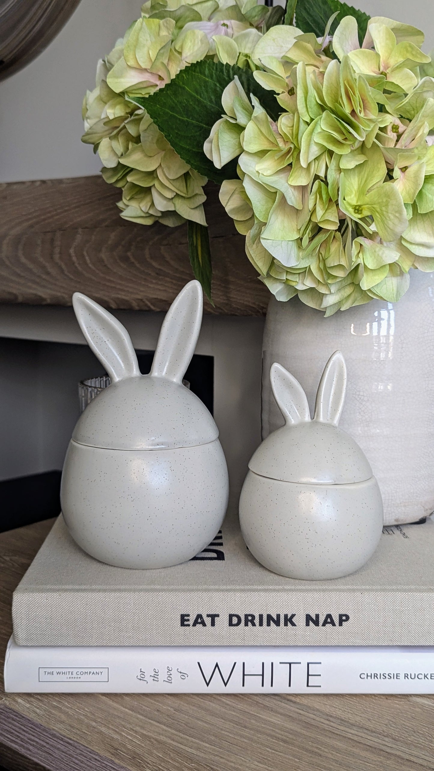 Speckled Ceramic Bunny Pots