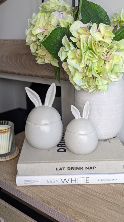 Speckled Ceramic Bunny Pots