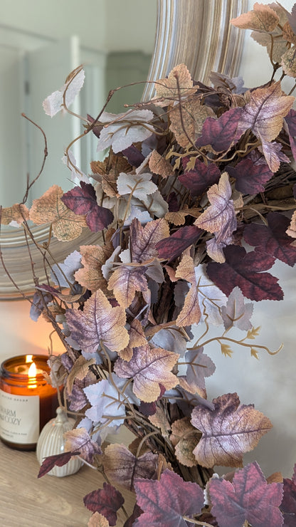 Burgundy Autumnal Wreath