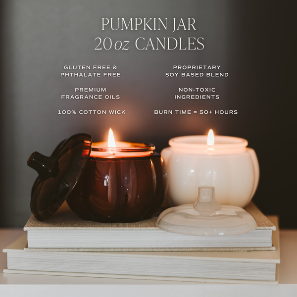 White Pumpkin Jar Candle
