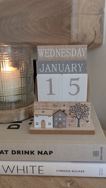 Wooden Calendar Block