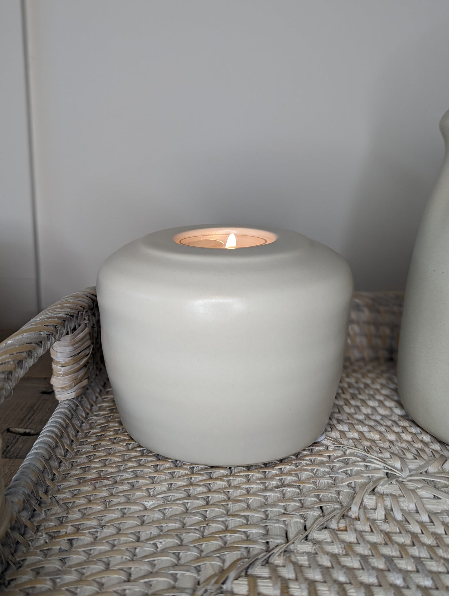 Stoneware Candle Holder