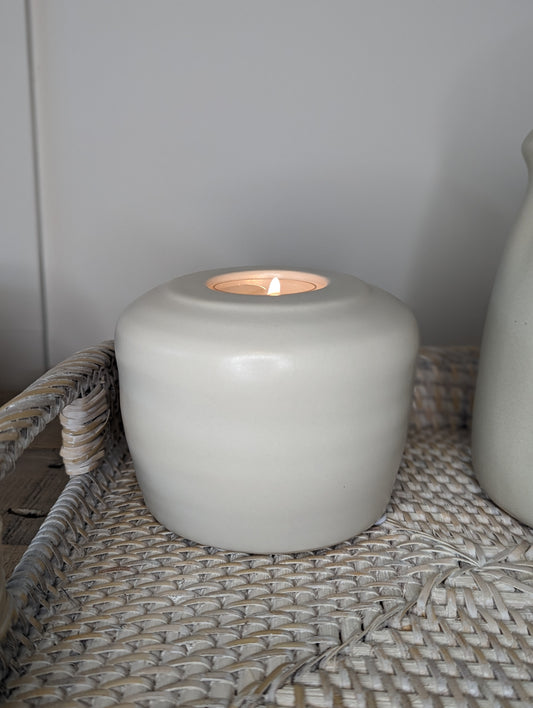 Stoneware Candle Holder