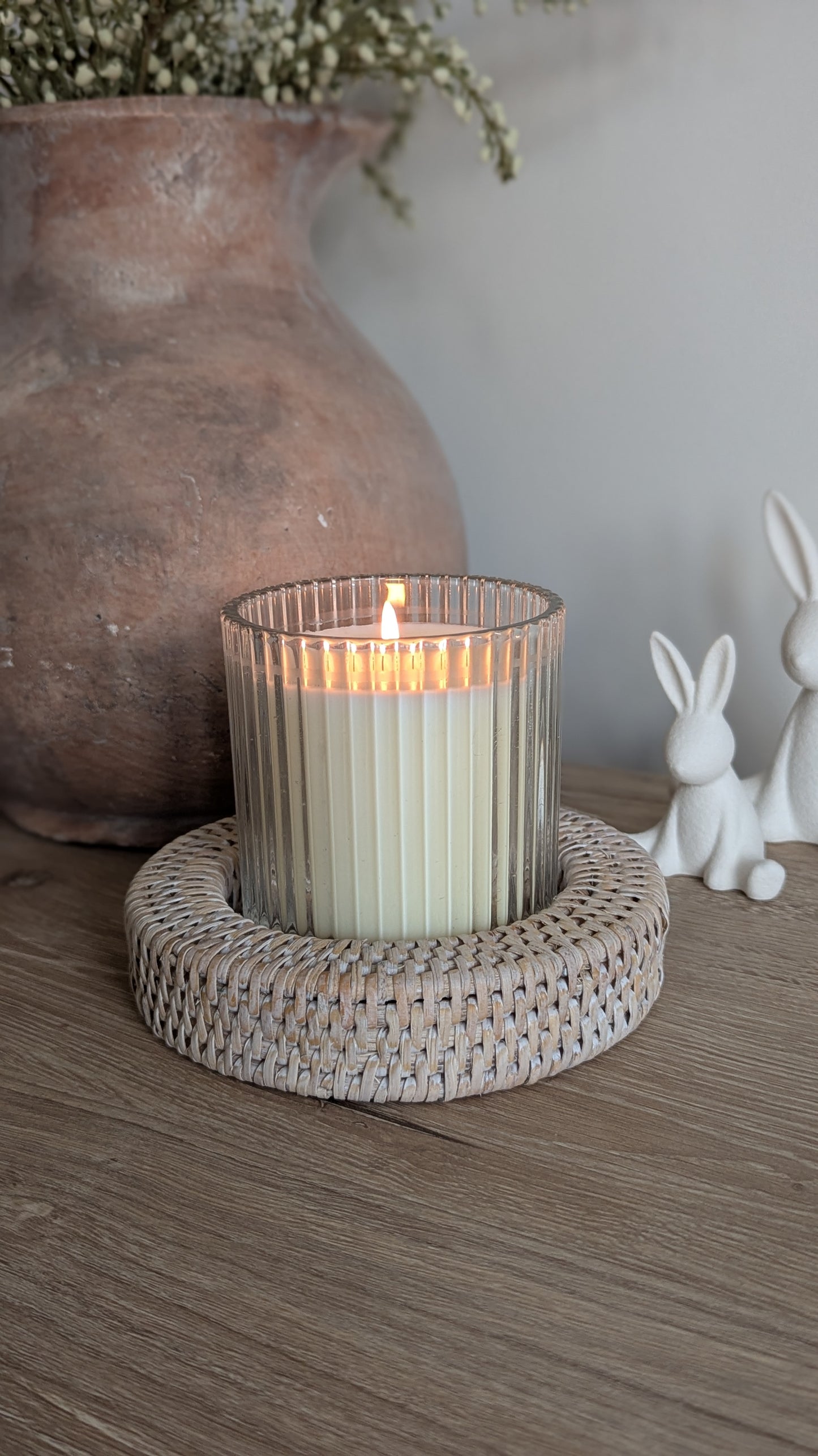 Rattan Candle Holder
