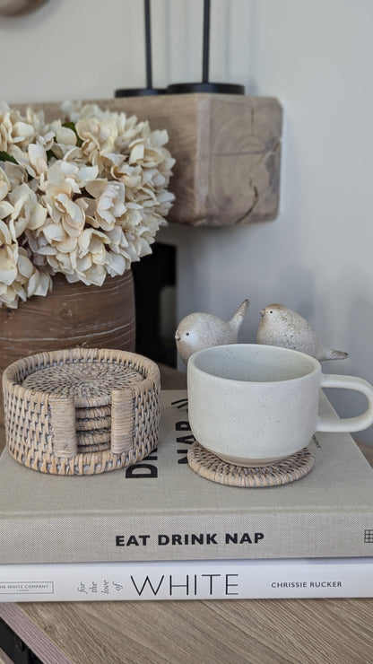 Rattan Coaster Set