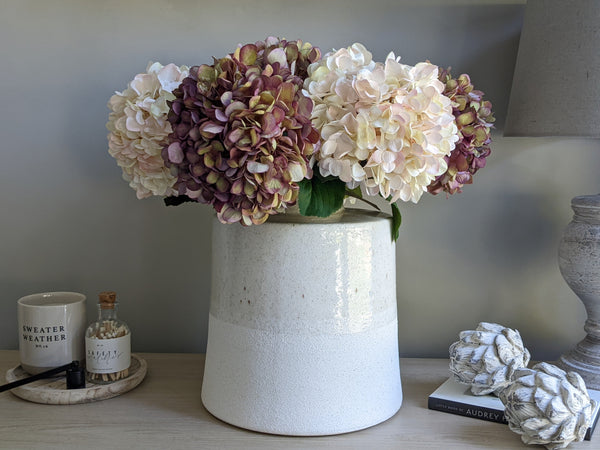 Perfectly Imperfect Glazed Cylindrical Vase
