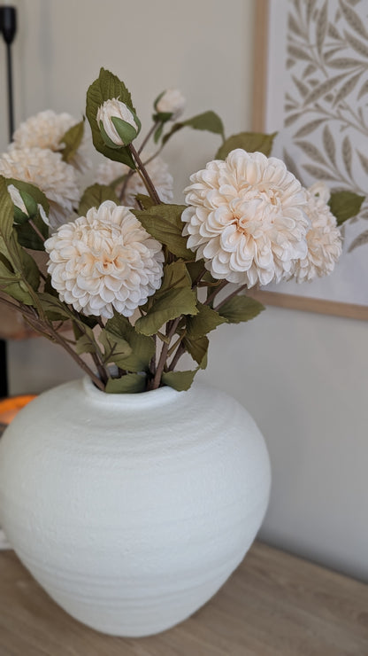 White Dahlia Stem