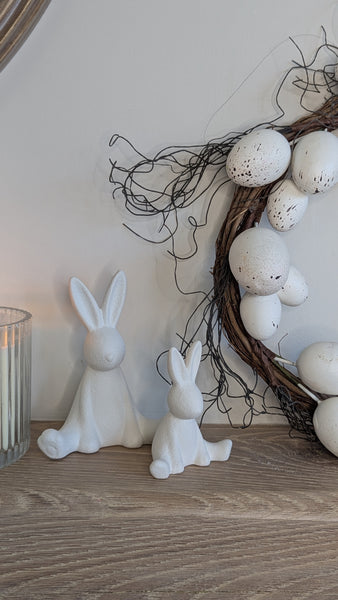 White Easter Egg Wreath