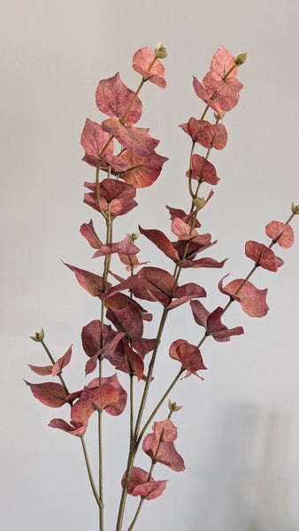 Burgundy Autumn Eucalyptus Spray