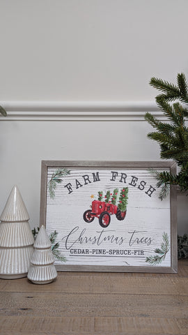Farm Fresh Tree Plaque