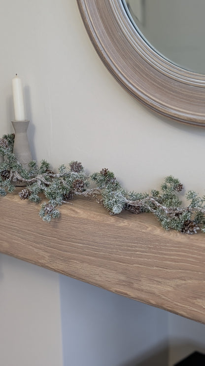 Snowy Pine Cone Garland